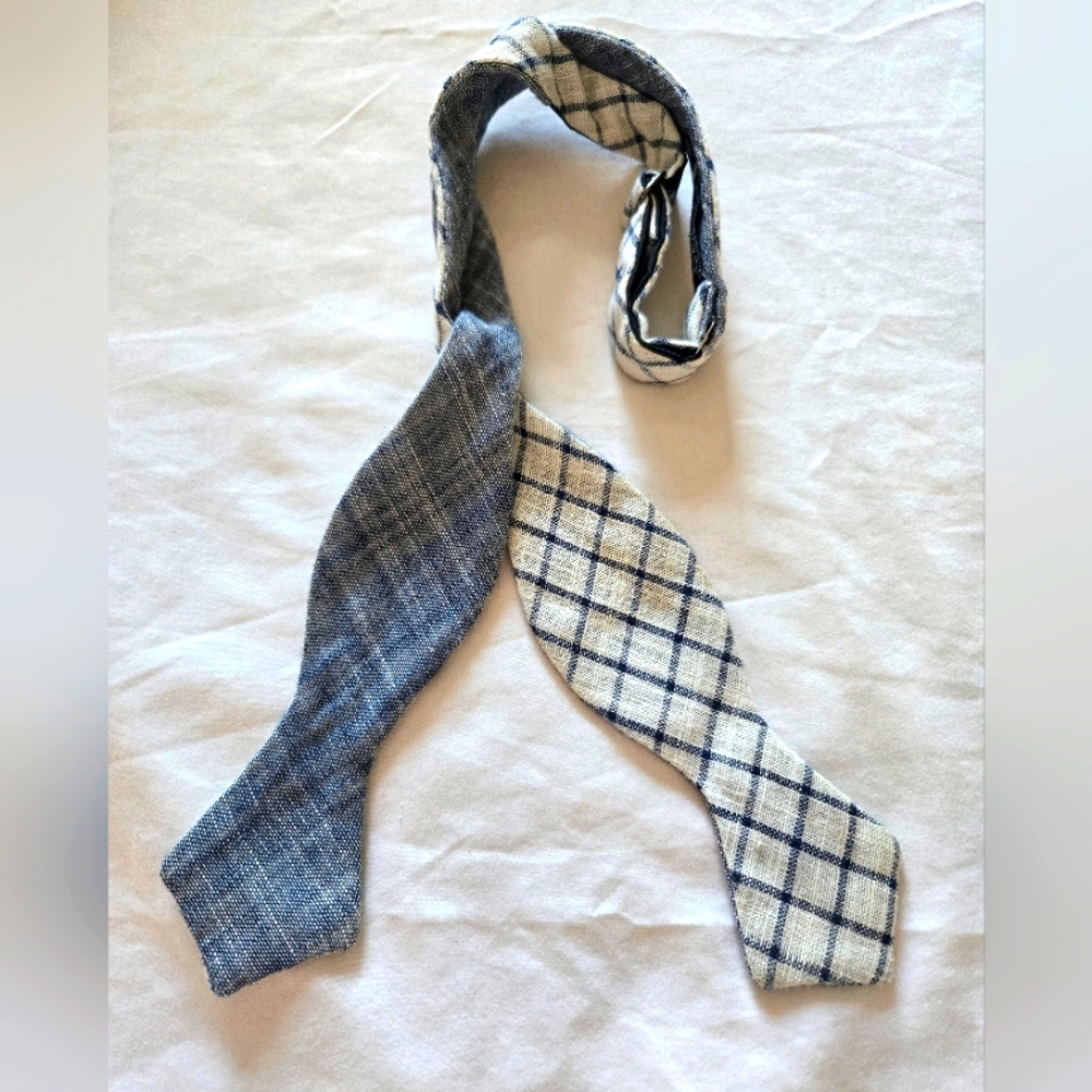 Everett K Self Tie Cotton Bowtie 2 Sided